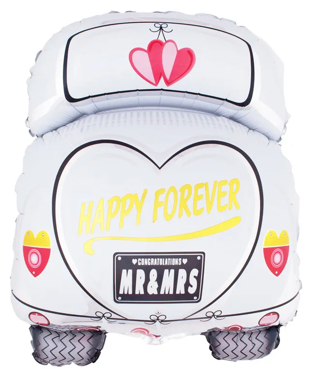 das-kost-mland-happy-forever-wedding-car-folienballon-80x60-cm image 1