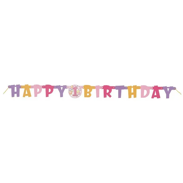 das-kost-mland-dekorationen-happy-birthday-1st-birthday-girlande-pink image 1
