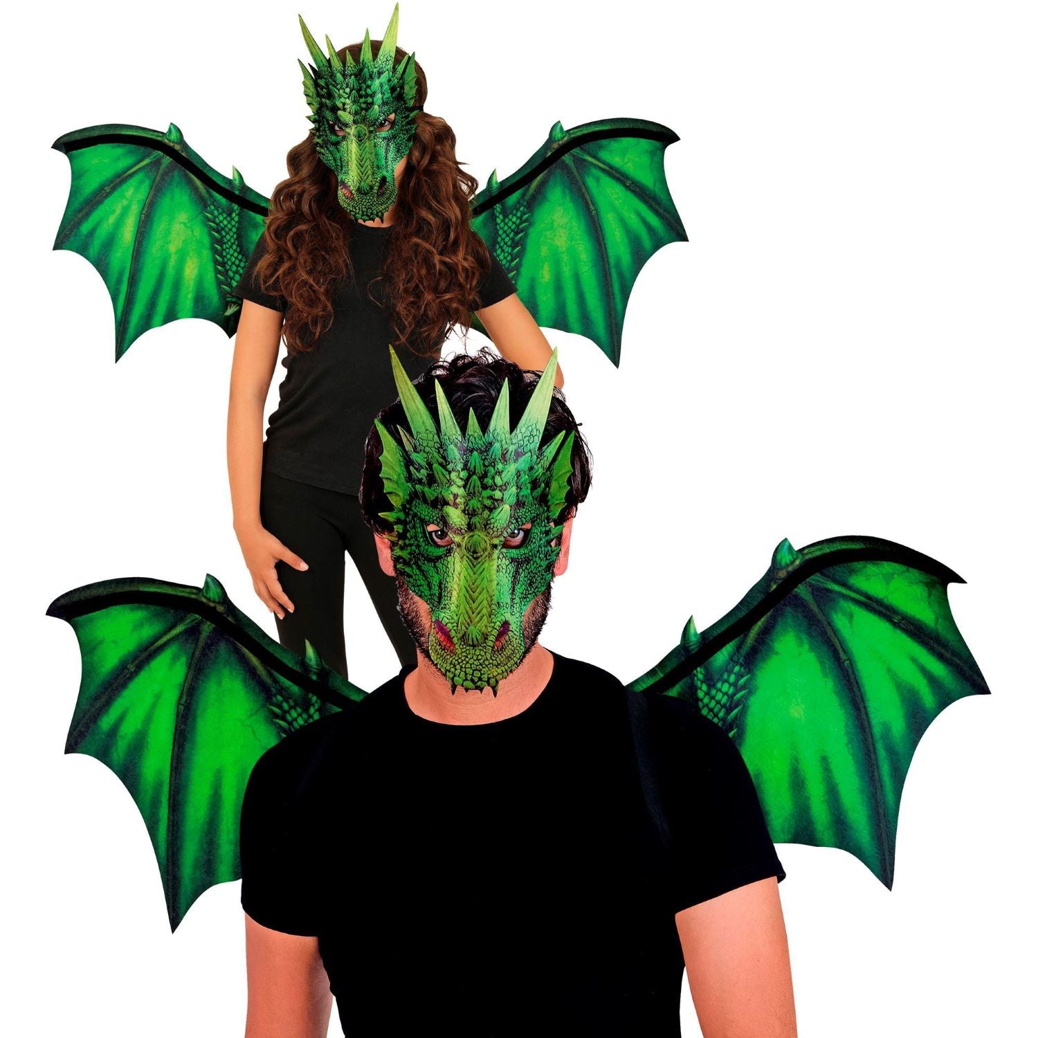 das-kost-mland-herren-drache-kost-mset-fl-gel-maske-gr-n-2-tlg image 8