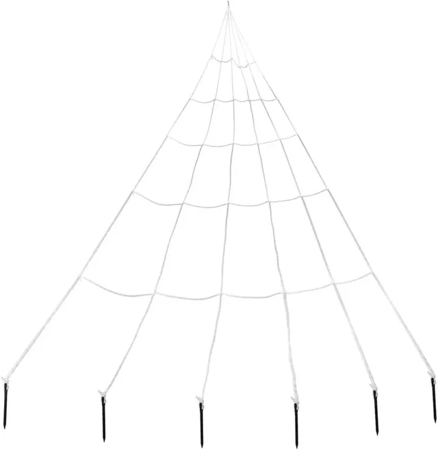 das-kost-mland-dekorationen-xxl-spinnennetz-wei-300cm-halloween image 1