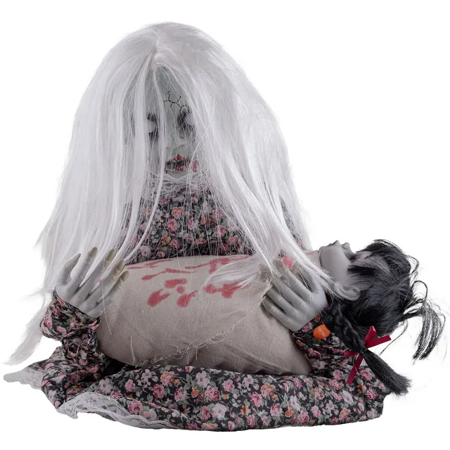 das-kost-mland-m-dchen-mit-weinendem-baby-figur-50-cm image 1