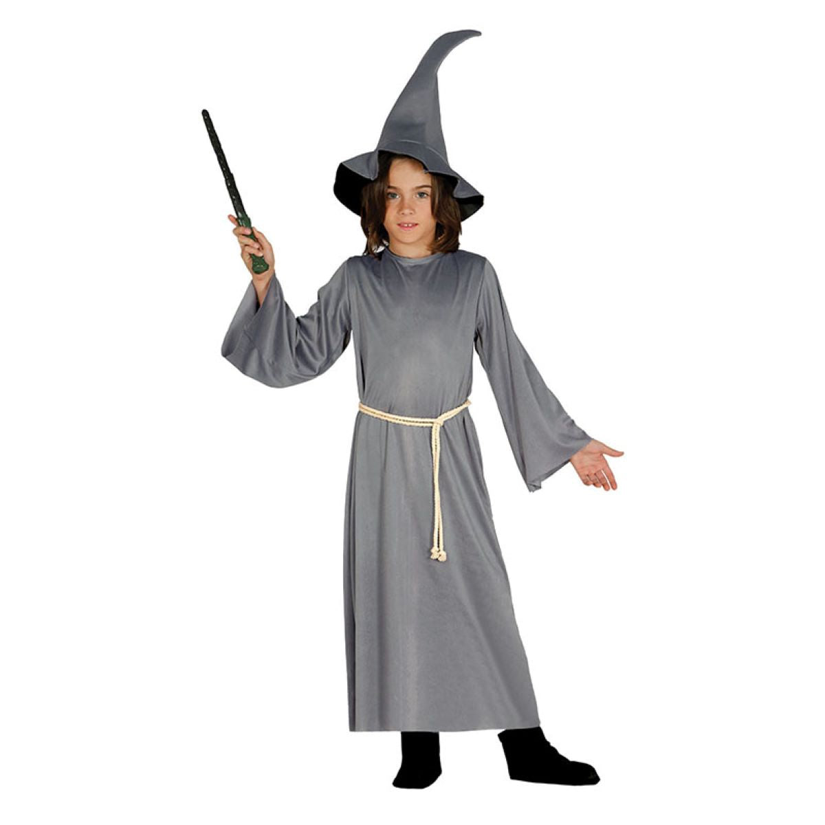 das-kost-mland-jungen-kid-zauberer-kost-m-grau-5-6-jahre-fasching image 1