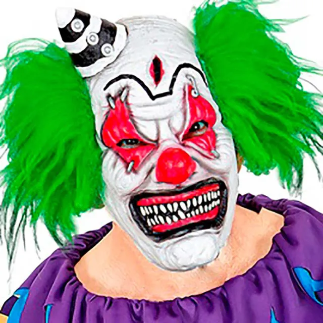 das-kost-mland-maske-killer-clown-mit-hut-latex-horror image 1