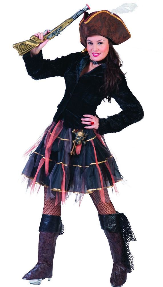 das-kost-mland-damen-fantasie-t-llrock-schwarz-braun-50-cm image 2