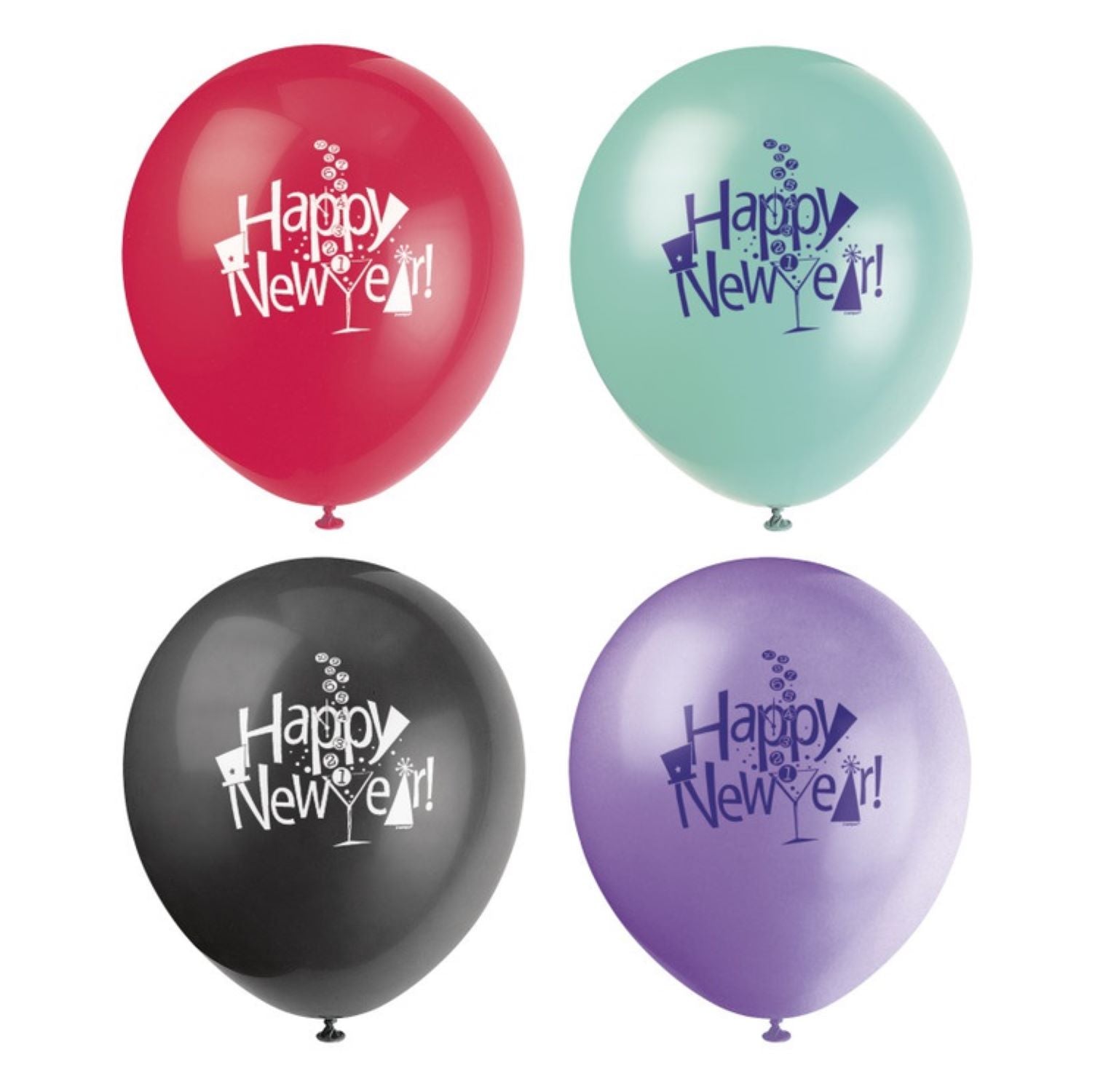 new-year-countdown-latexballons-30-cm-silvester-8-stk image 1