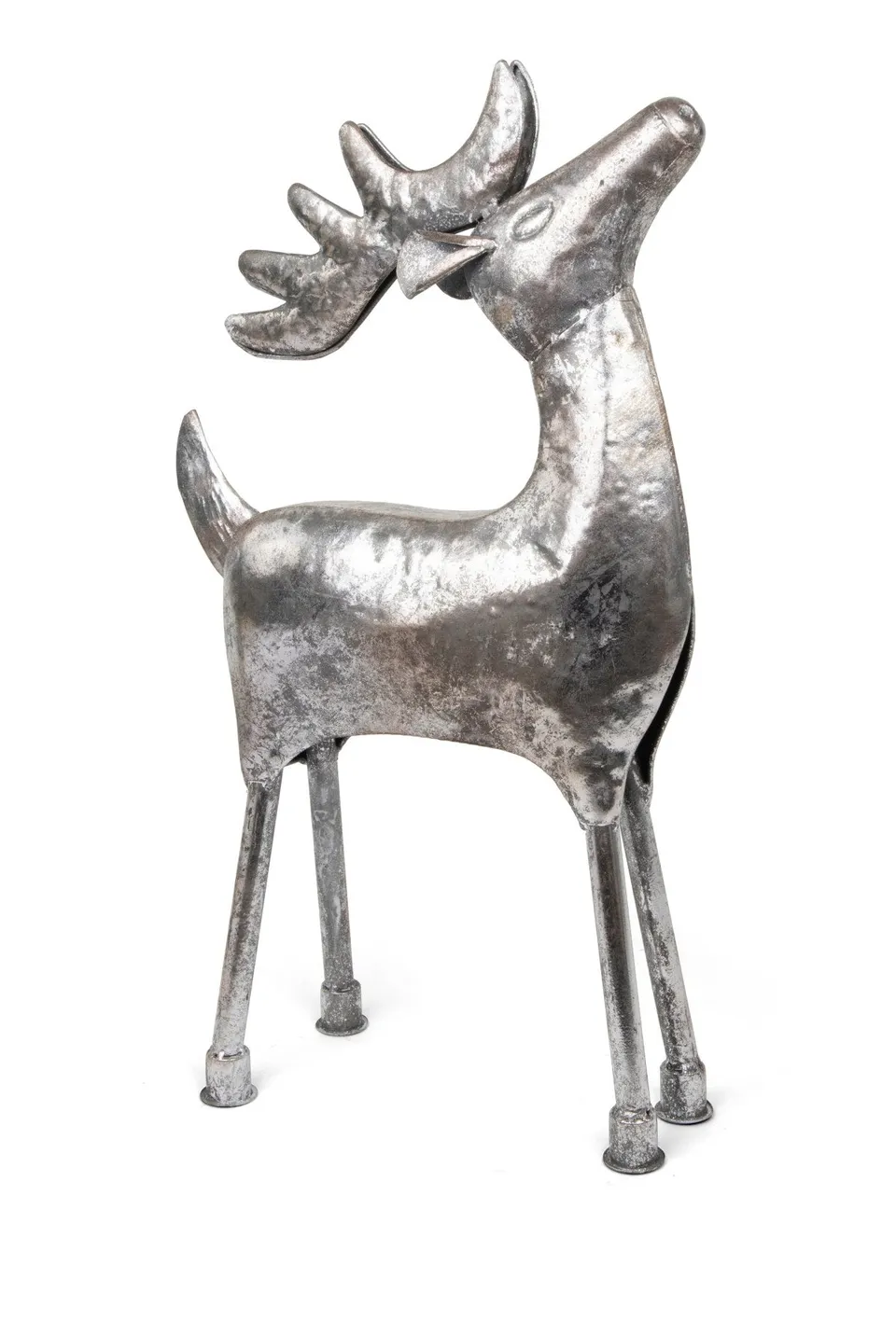 riffelmacher-hirsch-dekofigur-metall-silber-antik-matt-54-cm image 1