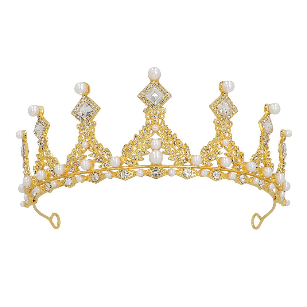 das-kost-mland-dekorationen-tiara-royal-elizabeth-metallkrone-gold image 2
