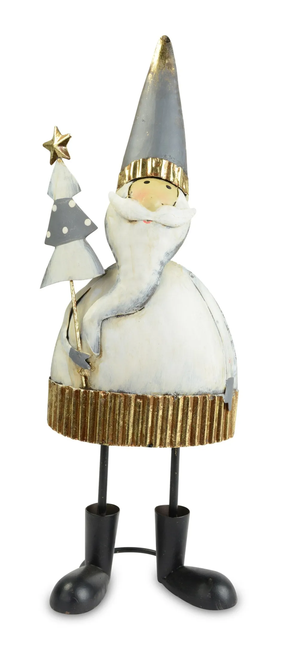 riffelmacher-weihnachtsmann-wackelfigur-metall-12x35cm-deko image 1