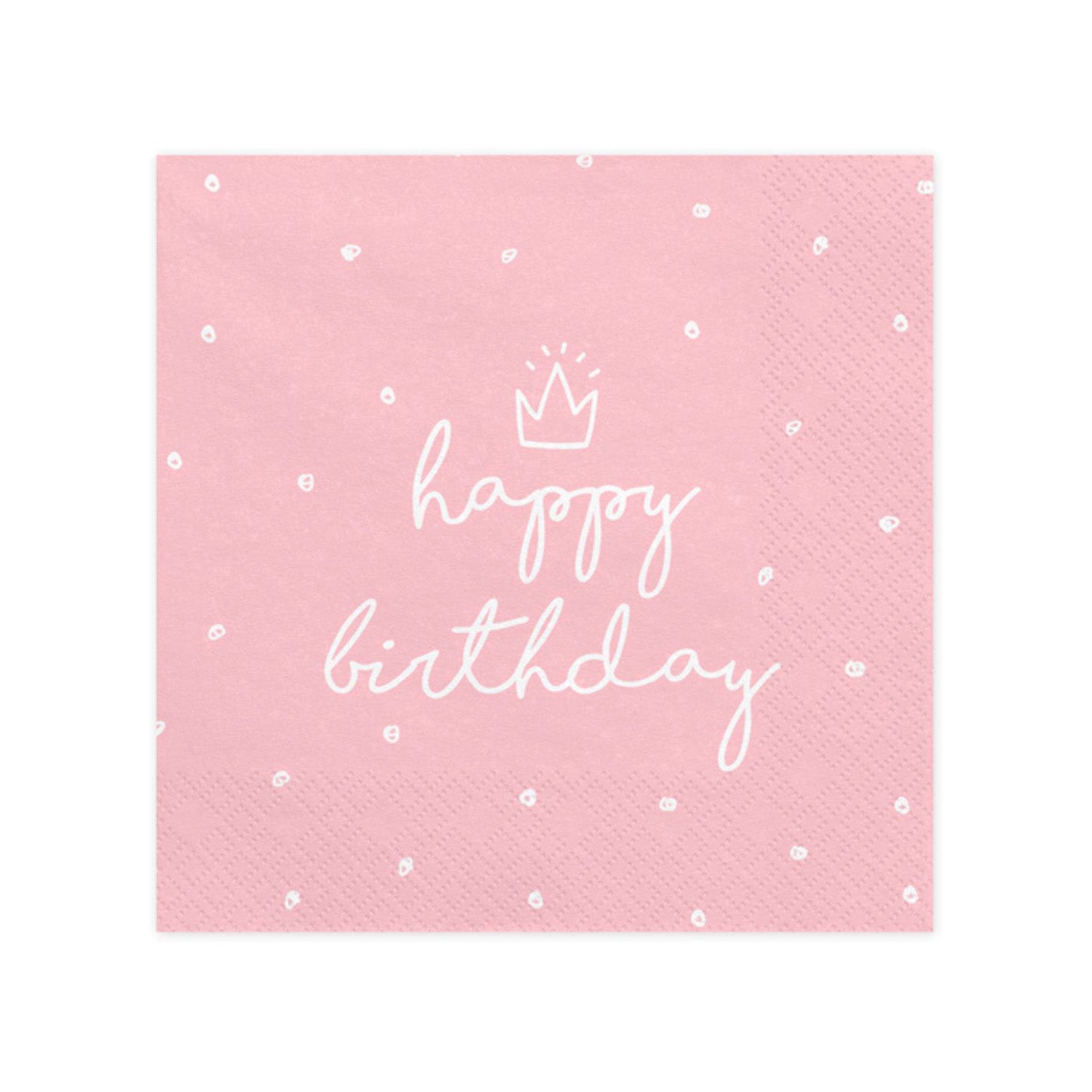 das-kost-mland-happy-birthday-servietten-33x33cm-rosa-20-st-ck image 1