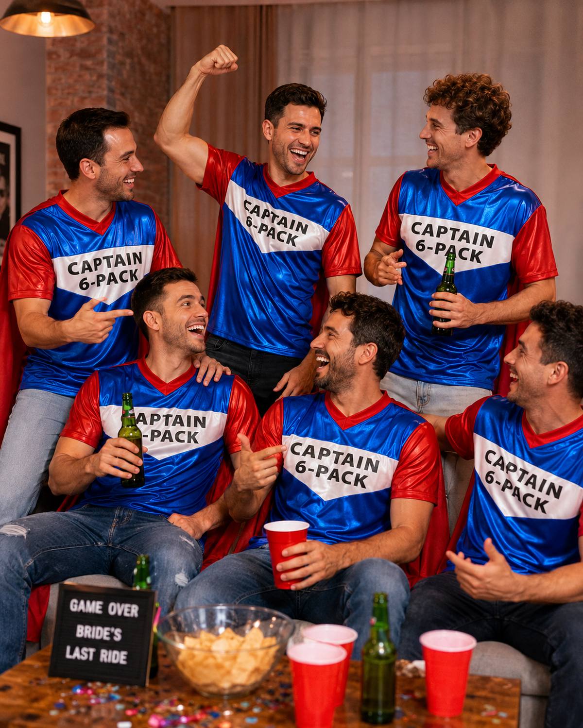 das-kost-mland-herren-captain-6-pack-shirt-mit-cape-gr-46-48 image 2