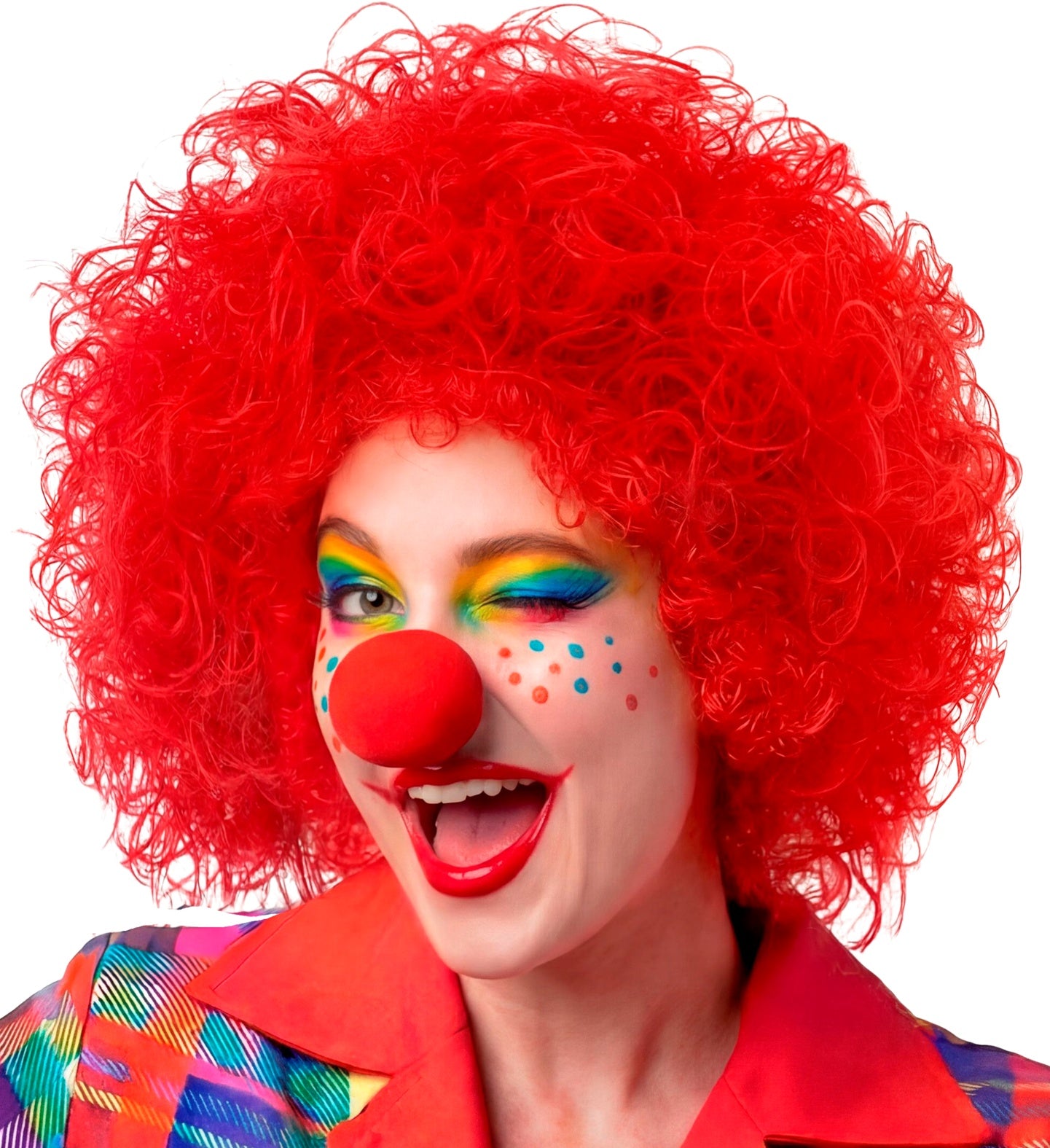 das-kost-mland-clown-per-cke-f-r-erwachsene-rot-volumin-s image 2