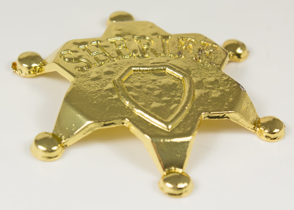 das-kost-mland-cowboy-sheriffstern-metall-abzeichen-gold image 3