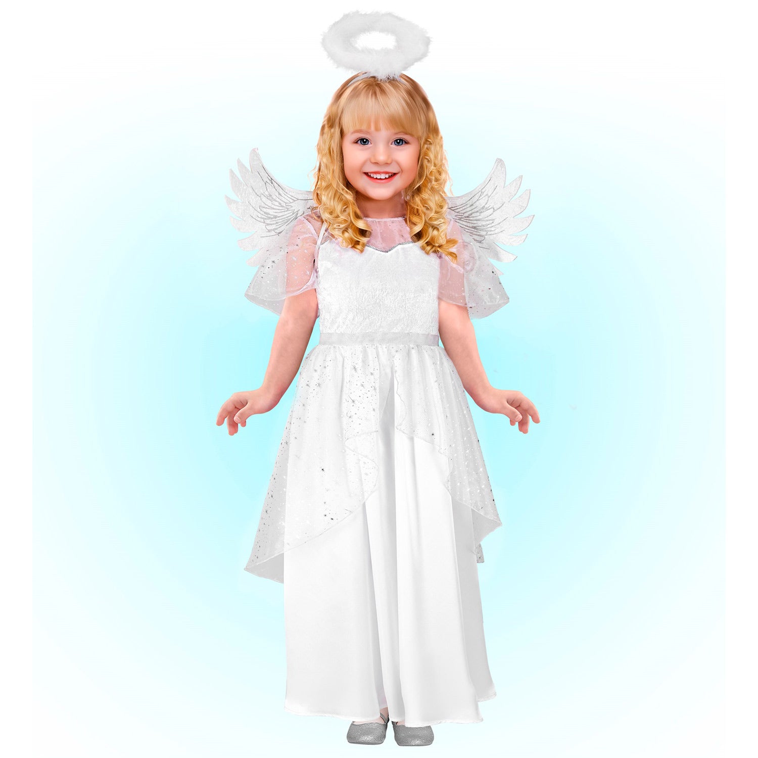 das-kost-mland-engel-kost-m-kinder-wei-silber-mit-fl-geln image 5