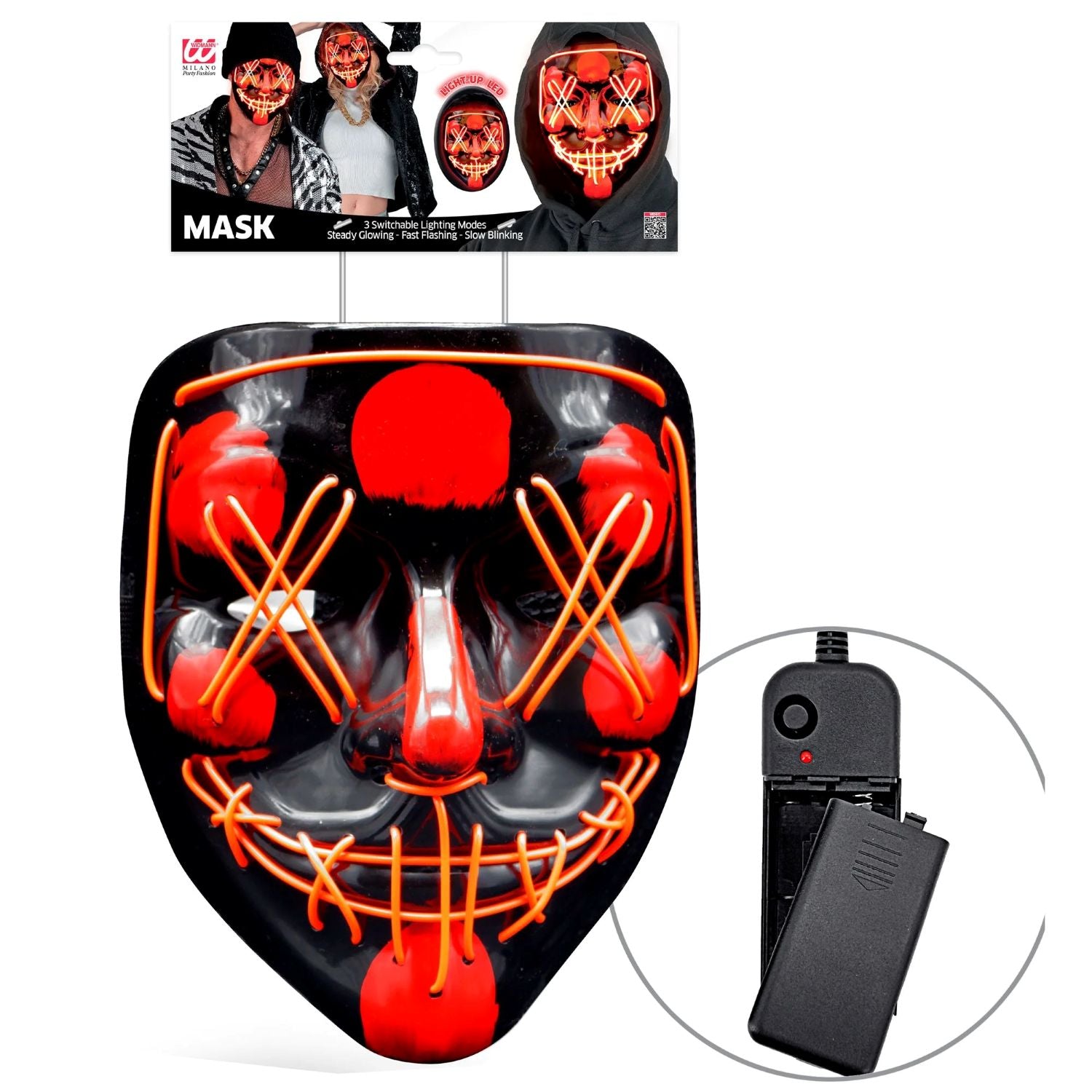 das-kost-mland-led-maske-mit-schn-ren-rot-leuchtmaske image 5