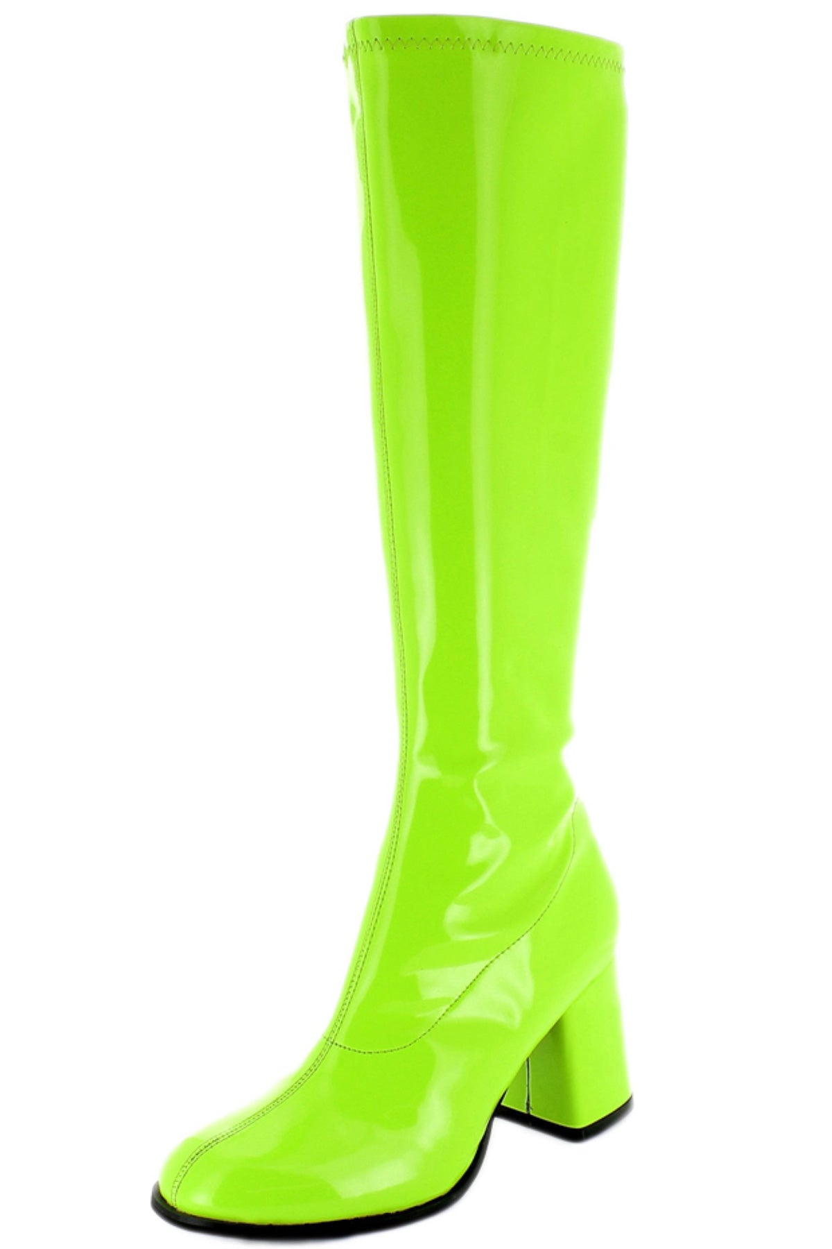 das-kost-mland-gogo-lackstiefel-gr-n-blockabsatz-gr-36-44 image 2