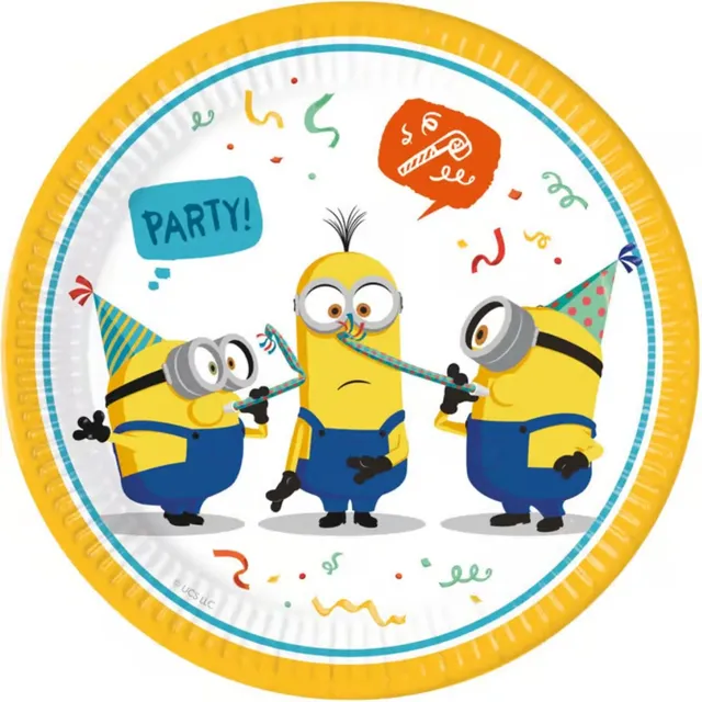 das-kost-mland-minions-pappteller-rund-23cm-8-st-ck image 1