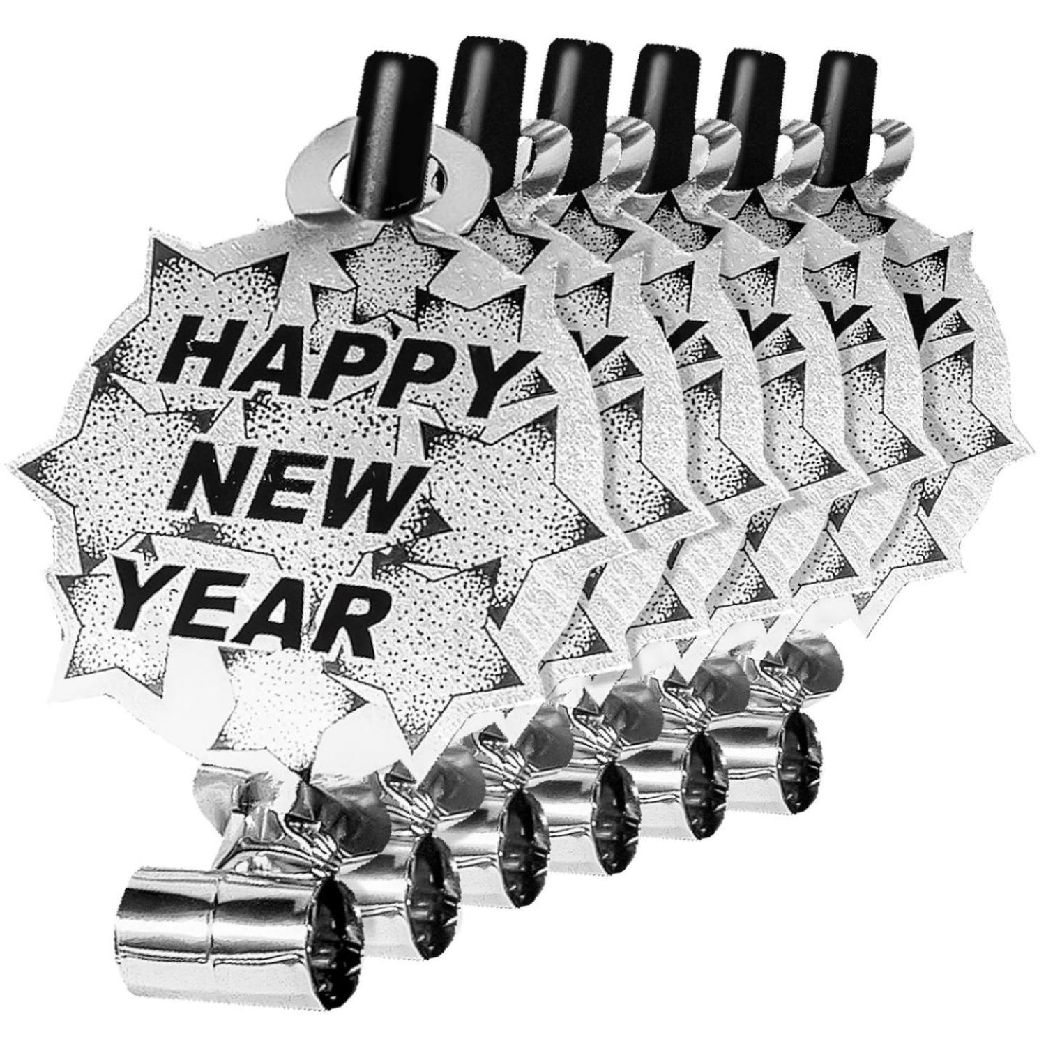 das-kost-mland-dekorationen-tr-ten-happy-new-year-silber-6er image 1