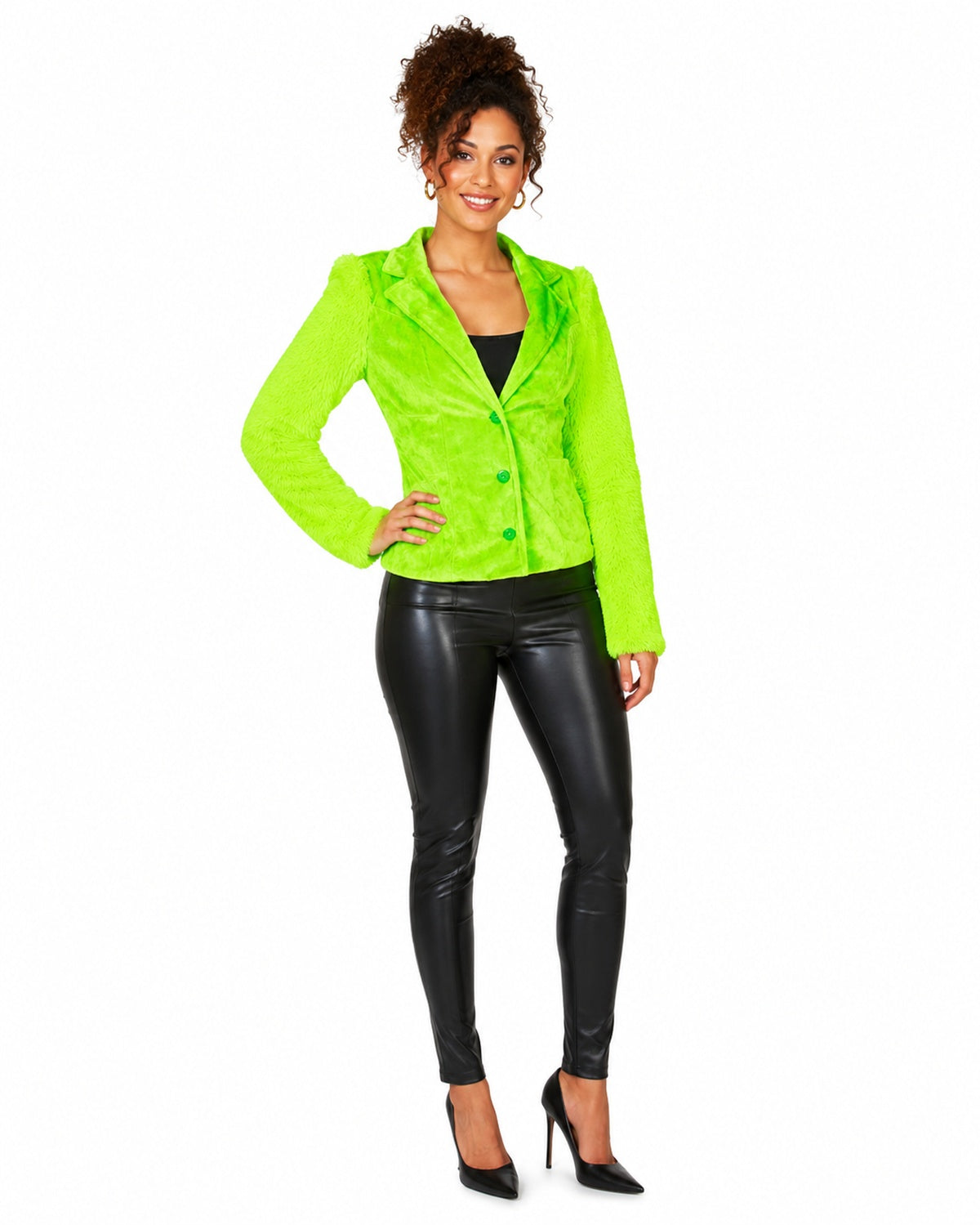 das-kost-mland-grace-hippie-jacke-damen-pl-sch-neon-gr-n-36-38 image 3