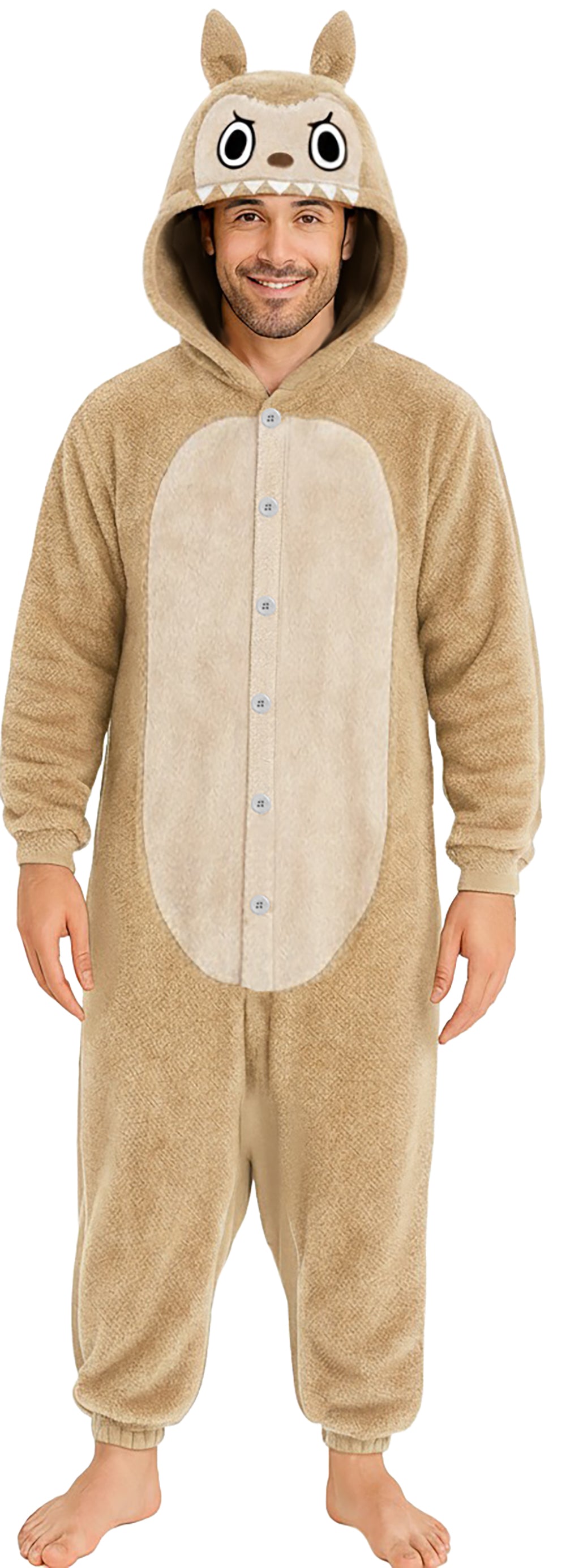 das-kost-mland-lulu-monster-pyjama-tierkost-m-beige-gr-52-54 image 3