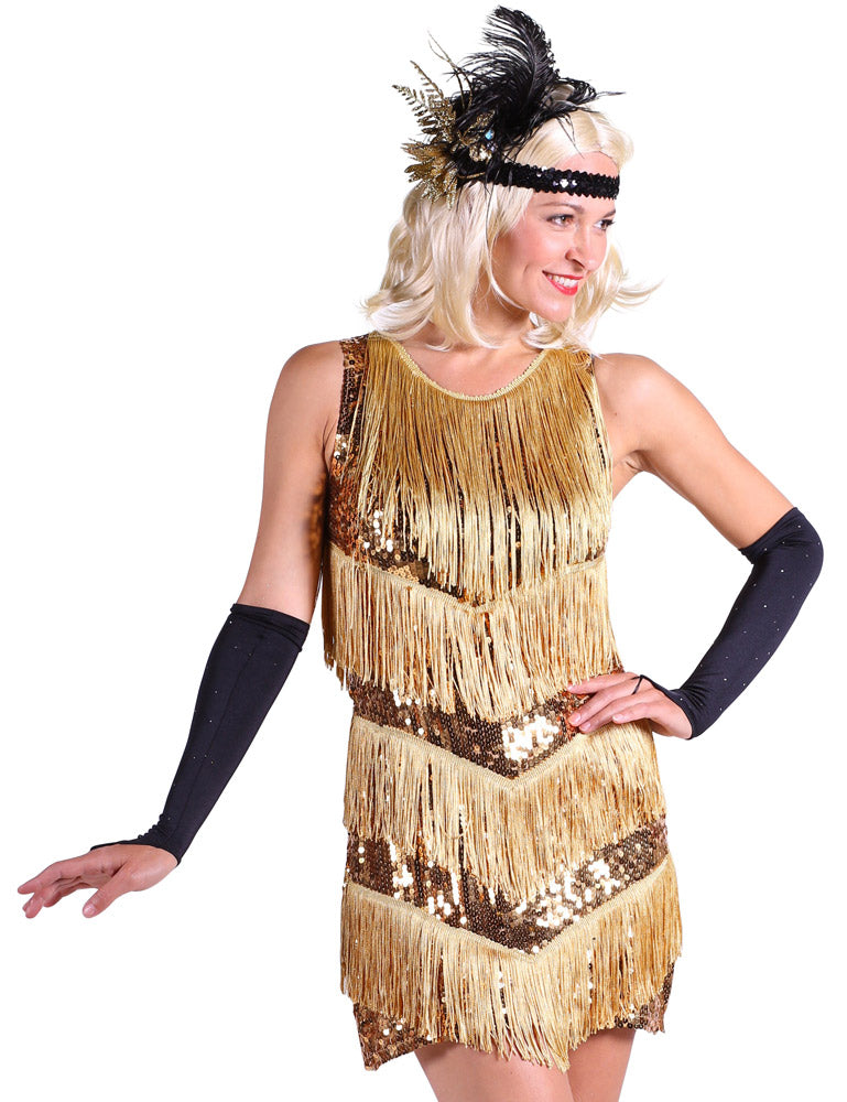 das-kost-mland-dazzle-me-charleston-kleid-gold-gr-e-m image 1