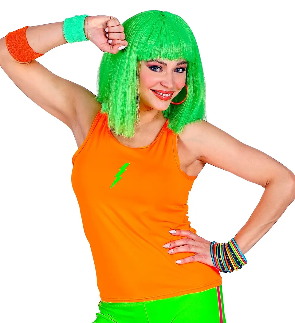 das-kost-mland-herren-tank-top-neon-orange-80er-disco image 1