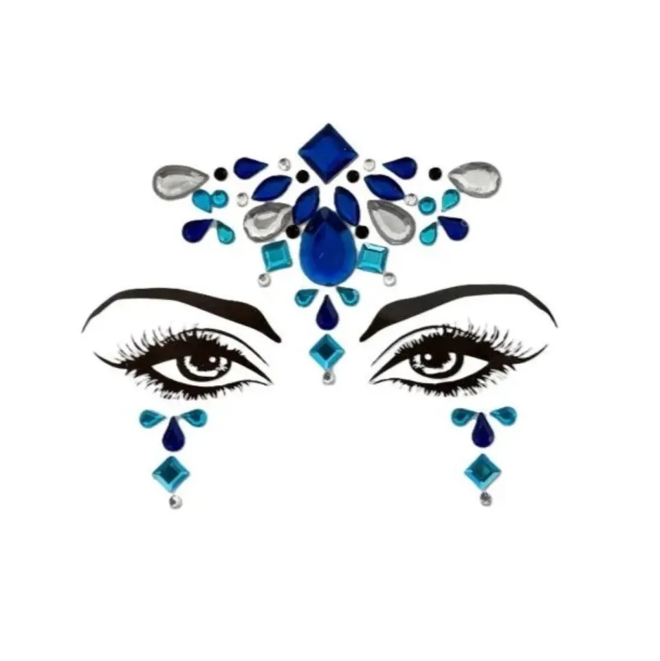 das-kost-mland-accessoires-gesichtssticker-glow-steine-1-selbstklebend image 1