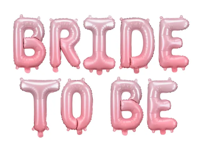 das-kost-mland-bride-to-be-ballongirlande-350cm-rosa-folie image 1