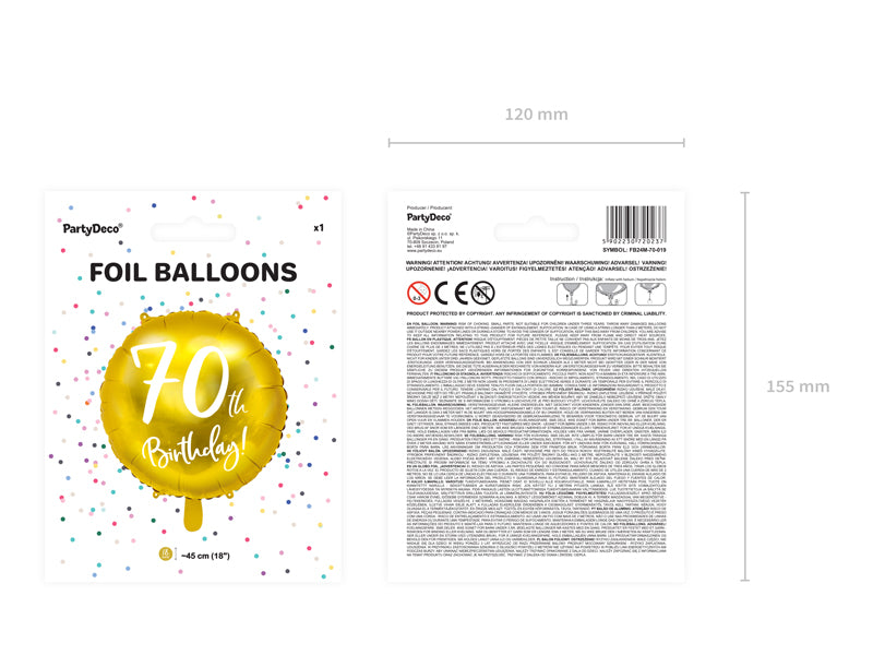 das-kost-mland-dekorationen-folienballon-45cm-70th-birthday-gold image 4