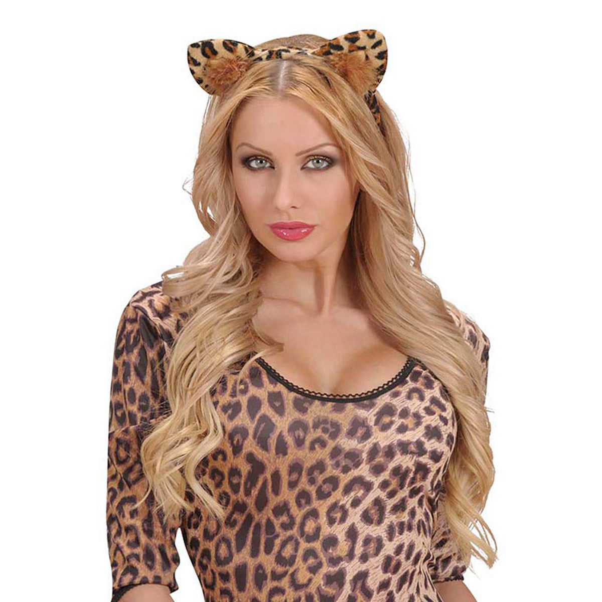 das-kost-mland-accessoires-haarreif-leopardenohren-braun-schwarz image 2