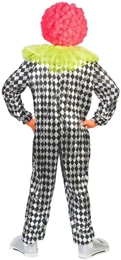 das-kost-mland-herren-clown-kokki-kost-m-schwarz-wei-jumpsuit image 2