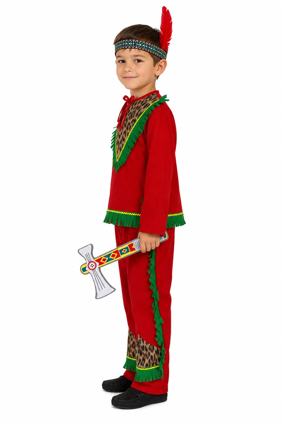 das-kost-mland-jungen-indianer-kiowa-kost-m-kinder-gr-116-4-tlg-rot image 2