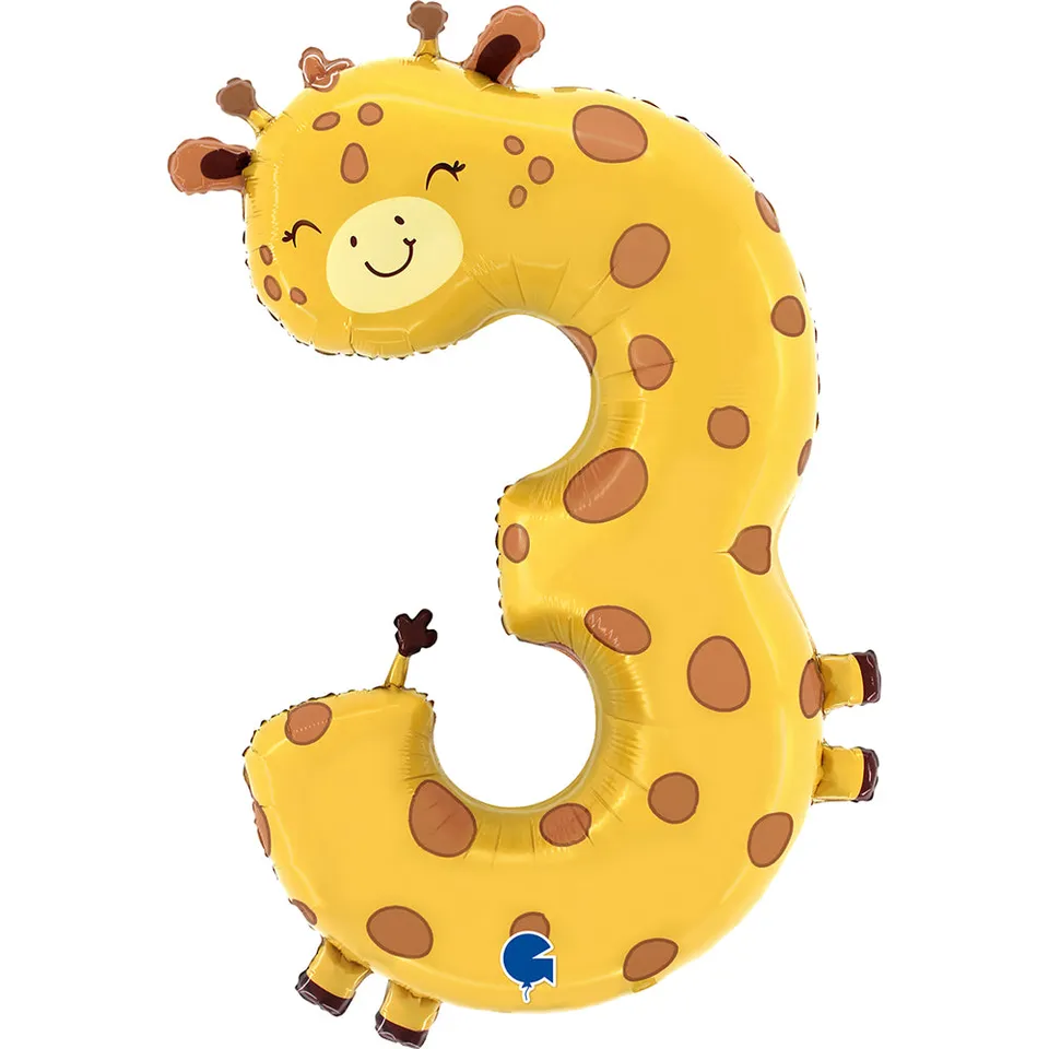 das-kost-mland-puppyloons-folienballon-giraffe-91cm-3 image 1