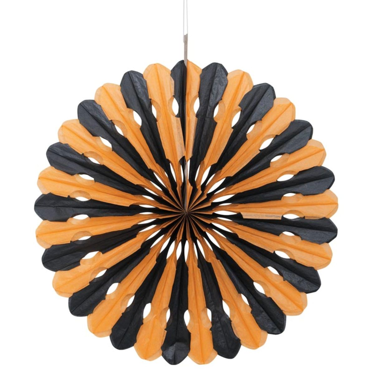 das-kost-mland-dekof-cher-schwarz-orange-40cm-papierf-cher image 1