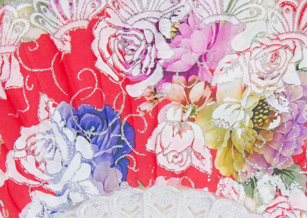 das-kost-mland-glitzer-handf-cher-rosen-wei-rot-f-cher image 2
