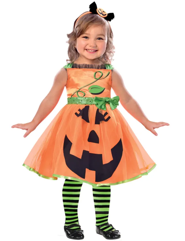 das-kost-mland-k-rbis-kinderkost-m-kleid-3-4-jahre-orange image 1