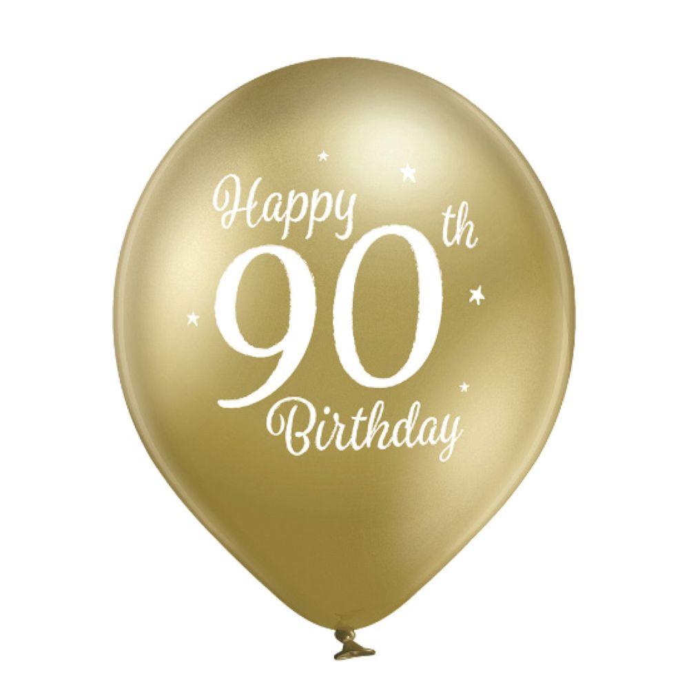 das-kost-mland-luftballons-happy-90th-birthday-30cm-6-stk image 2