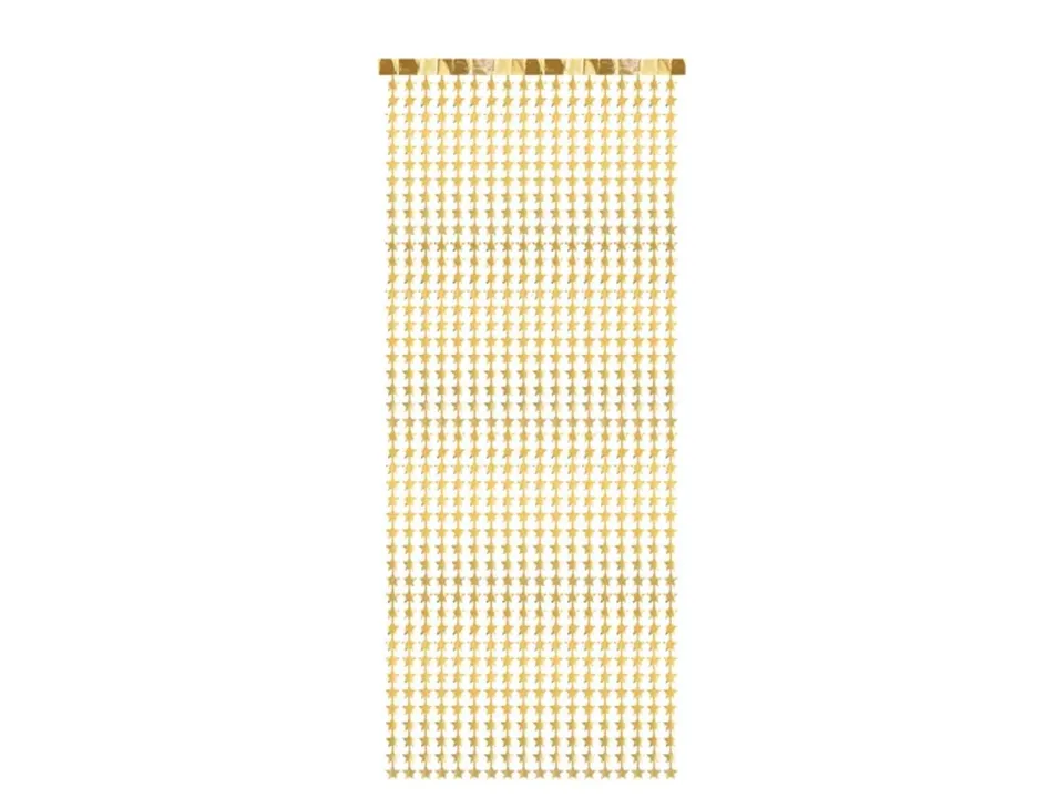 das-kost-mland-sterne-t-rvorhang-gold-100x245-cm-folie image 1
