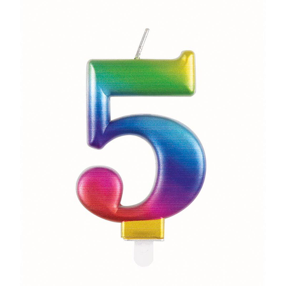 das-kost-mland-dekorationen-zahlenkerze-regenbogen-nr-5 image 1