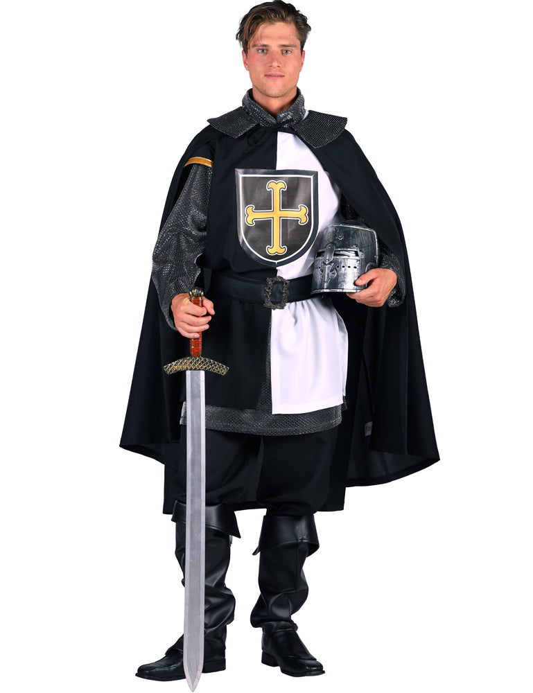 das-kost-mland-ritter-kost-m-ironheart-herren-schwarz-wei image 2