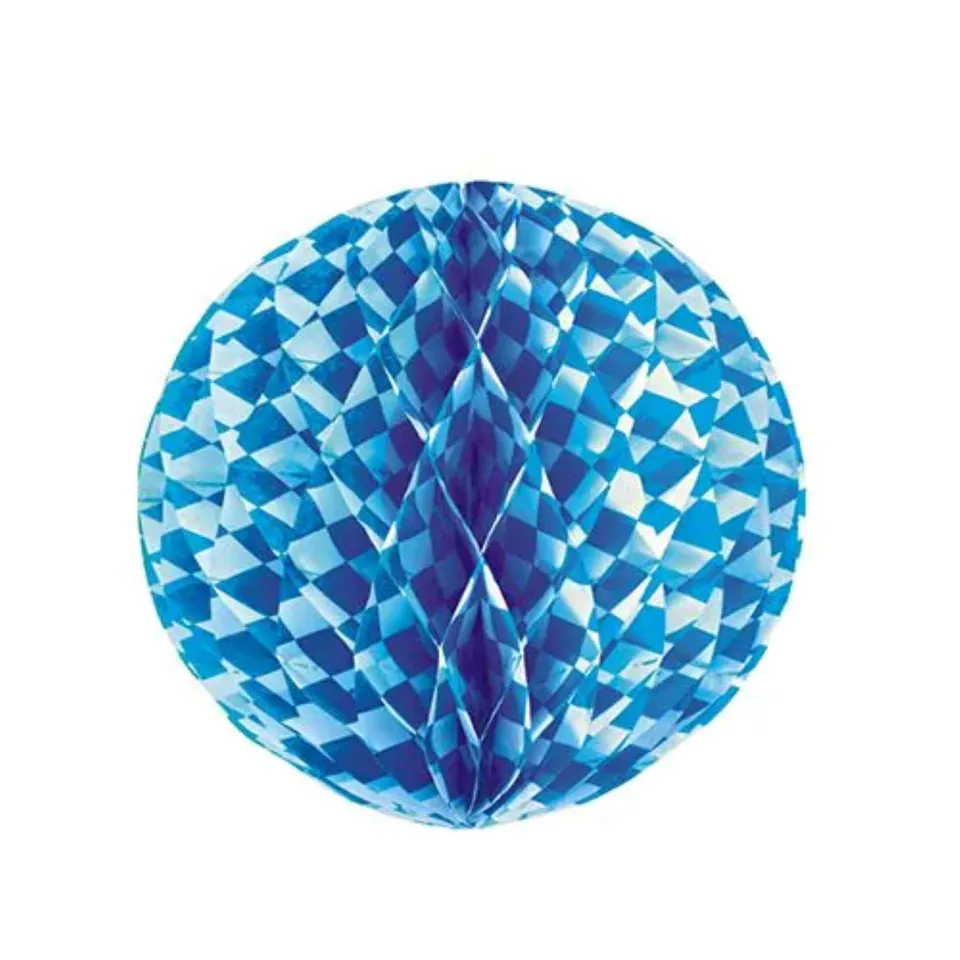 wabenball-bayrisch-blau-30cm-raute-schwer-entflammbar image 1