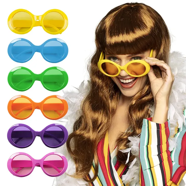 das-kost-mland-accessoires-retro-partybrille-jackie-neonbrille-pink image 1