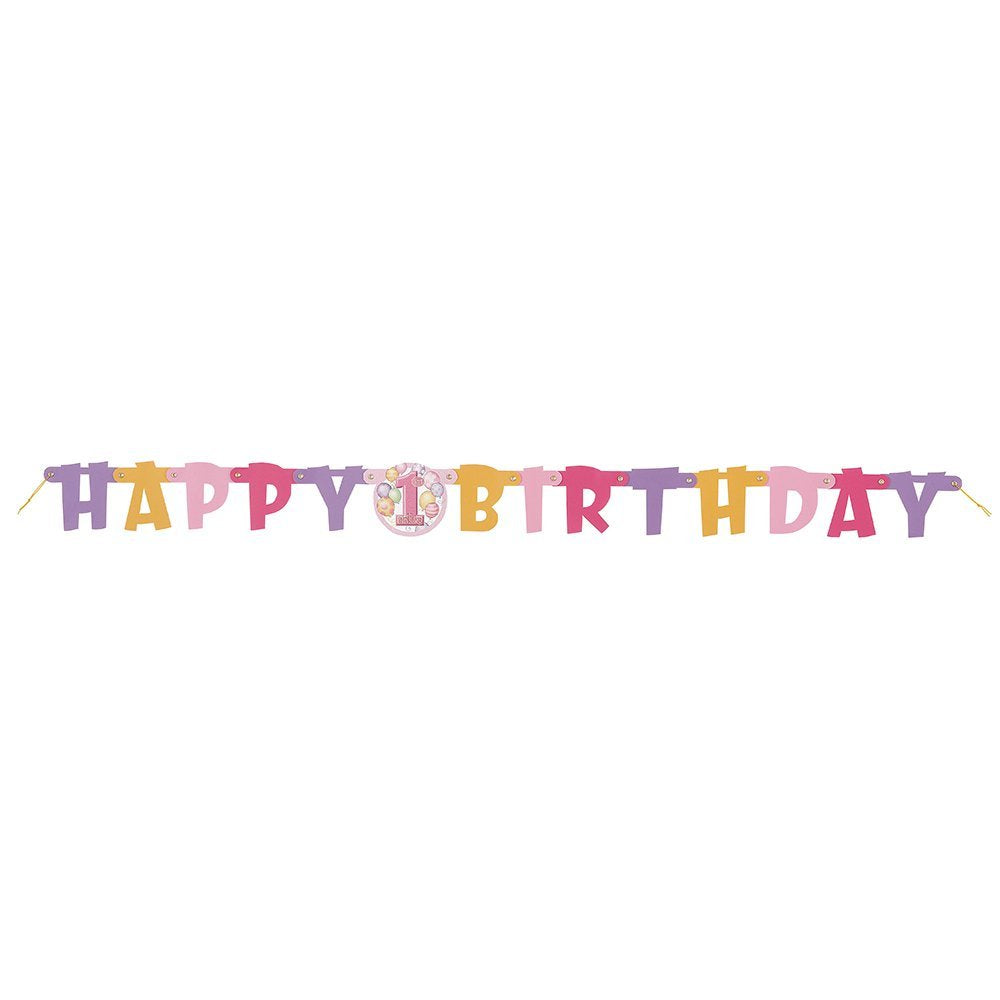 das-kost-mland-dekorationen-happy-birthday-1st-birthday-girlande-pink image 1