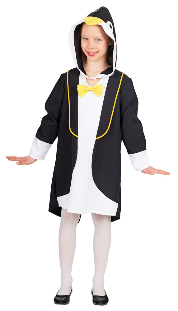 das-kost-mland-pinguin-kost-m-m-dchen-kleid-kapuze-104-152 image 2