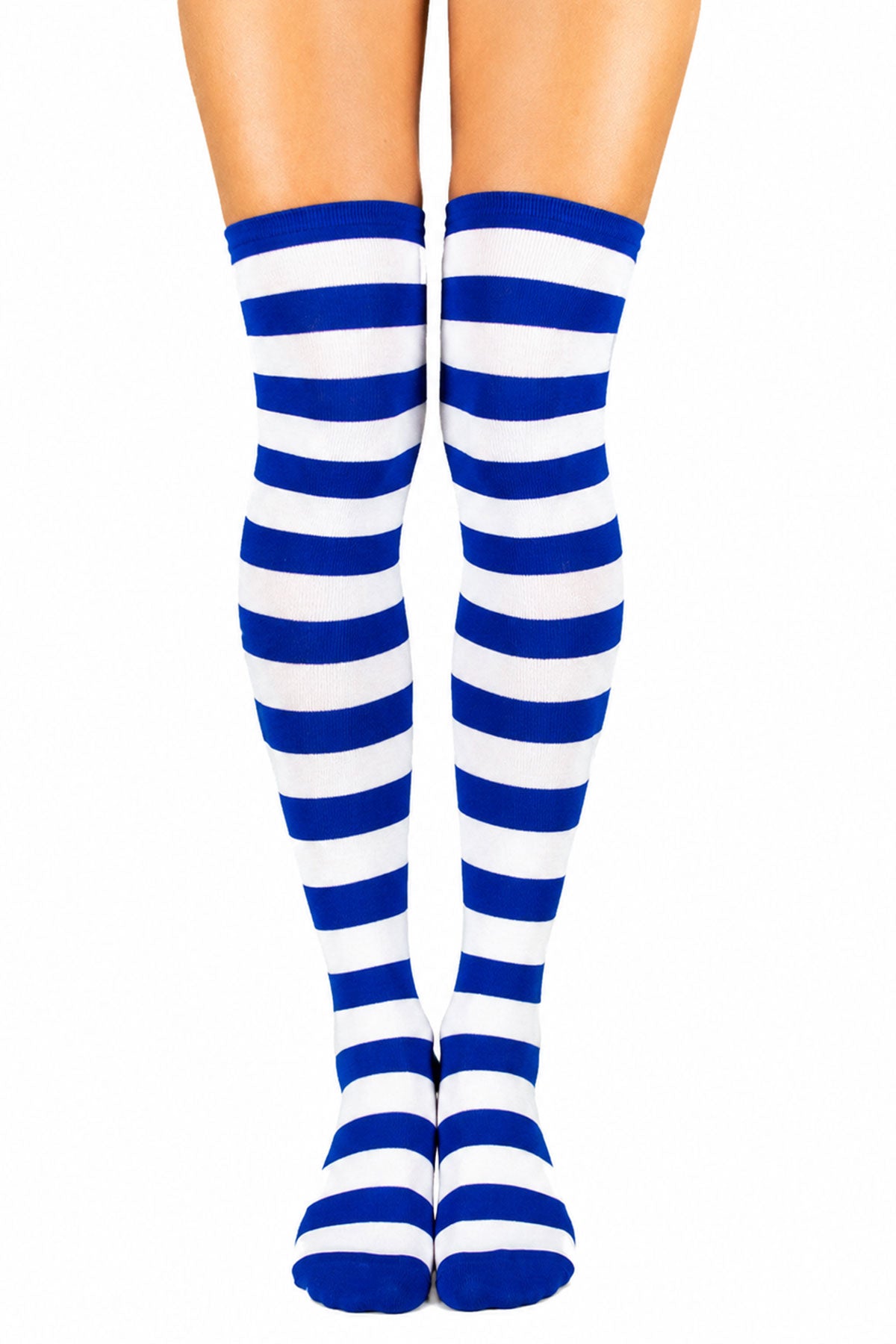 das-kost-mland-ringelstr-mpfe-overknees-blau-wei-gestreift image 1