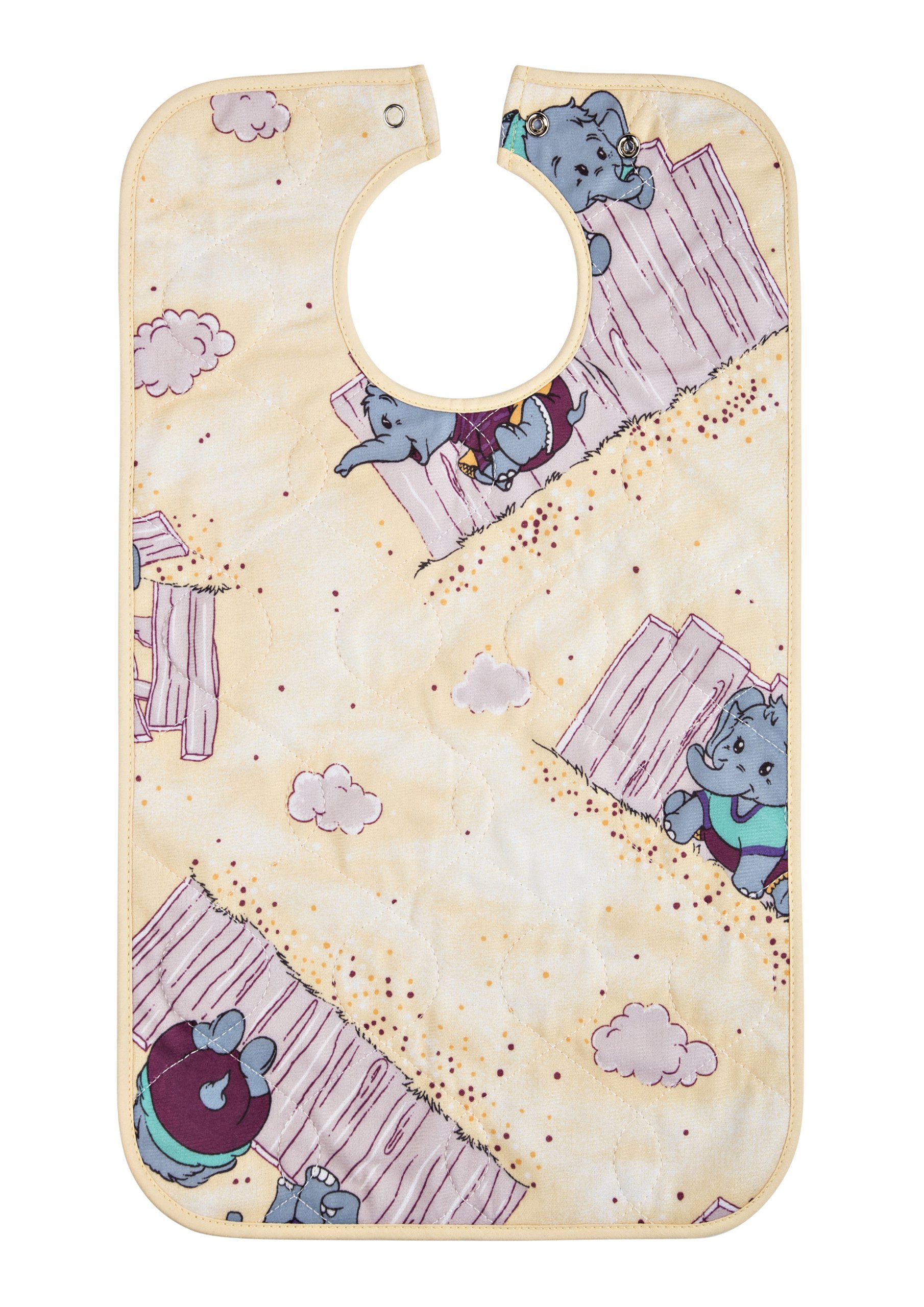 clinotest-kinderl-tzchen-elefant-30x50-beschichtet-druckknopf image 1