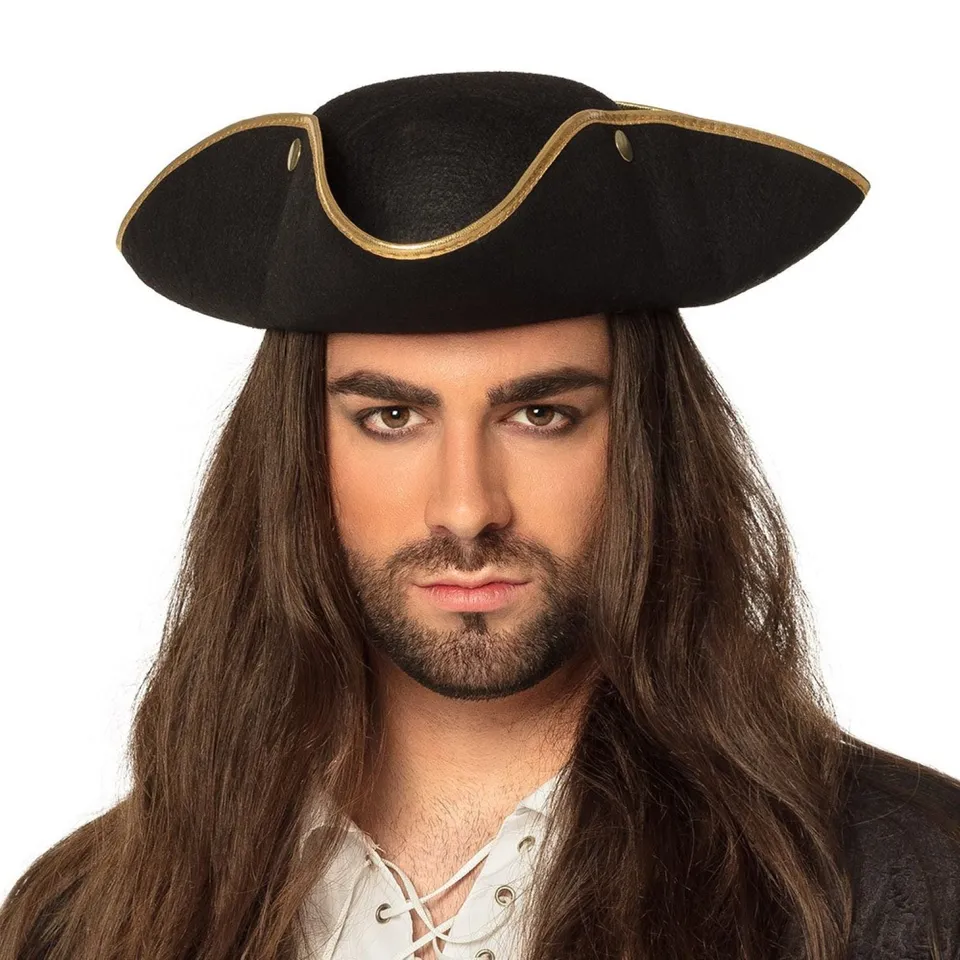 das-kost-mland-admiral-henry-piratenhut-herren-schwarz image 1