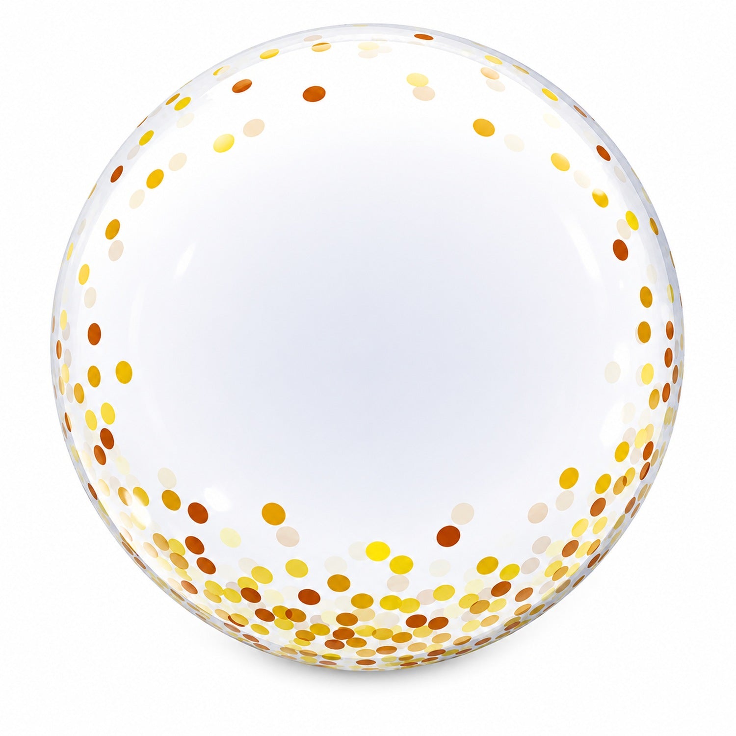 das-kost-mland-dekorationen-bubble-ballon-61cm-gold-dots image 1