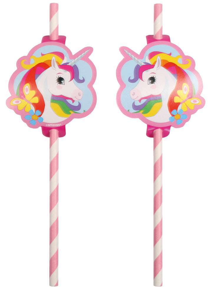 das-kost-mland-regenbogen-einhorn-trinkhalme-8-st-ck image 1