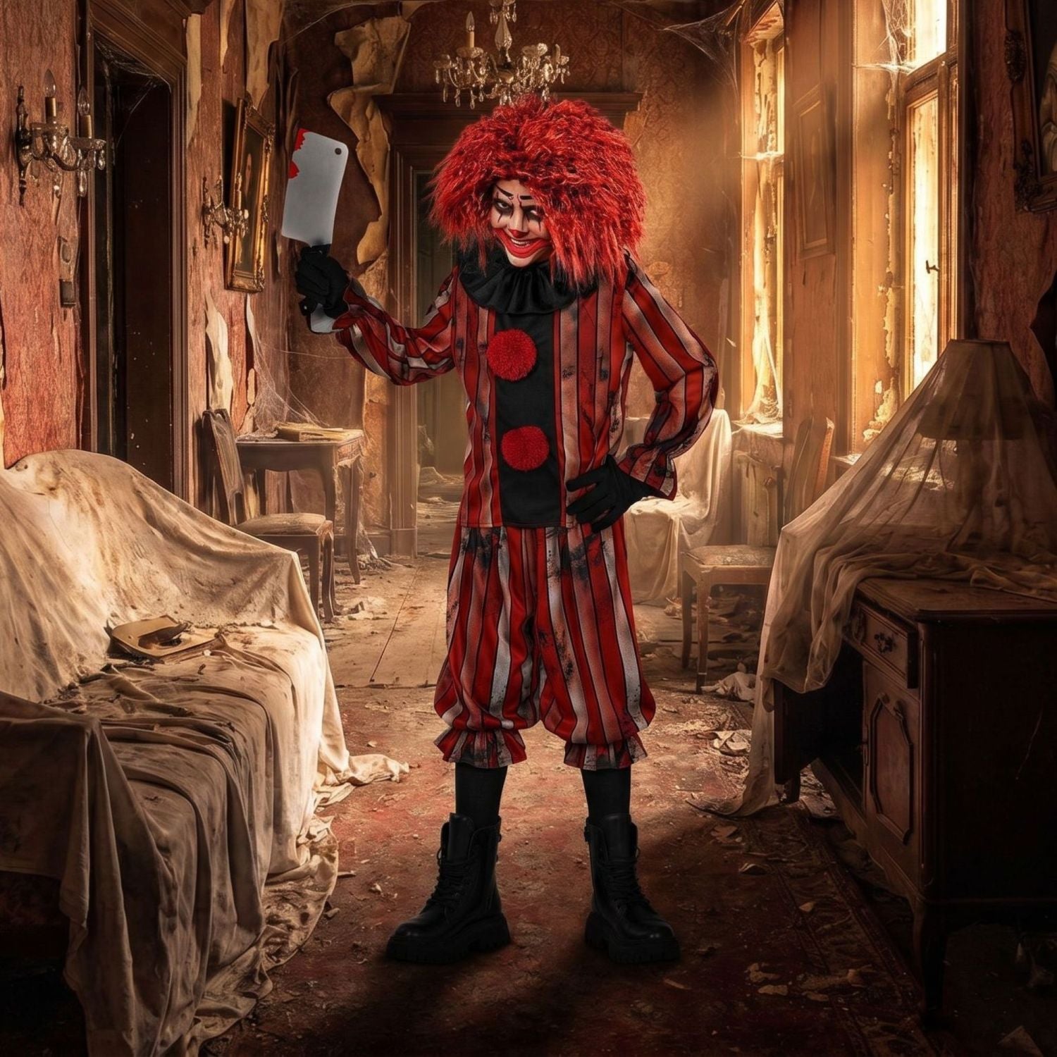 das-kost-mland-wicked-clown-horror-clown-jungen-3-tlg-gr-140 image 5