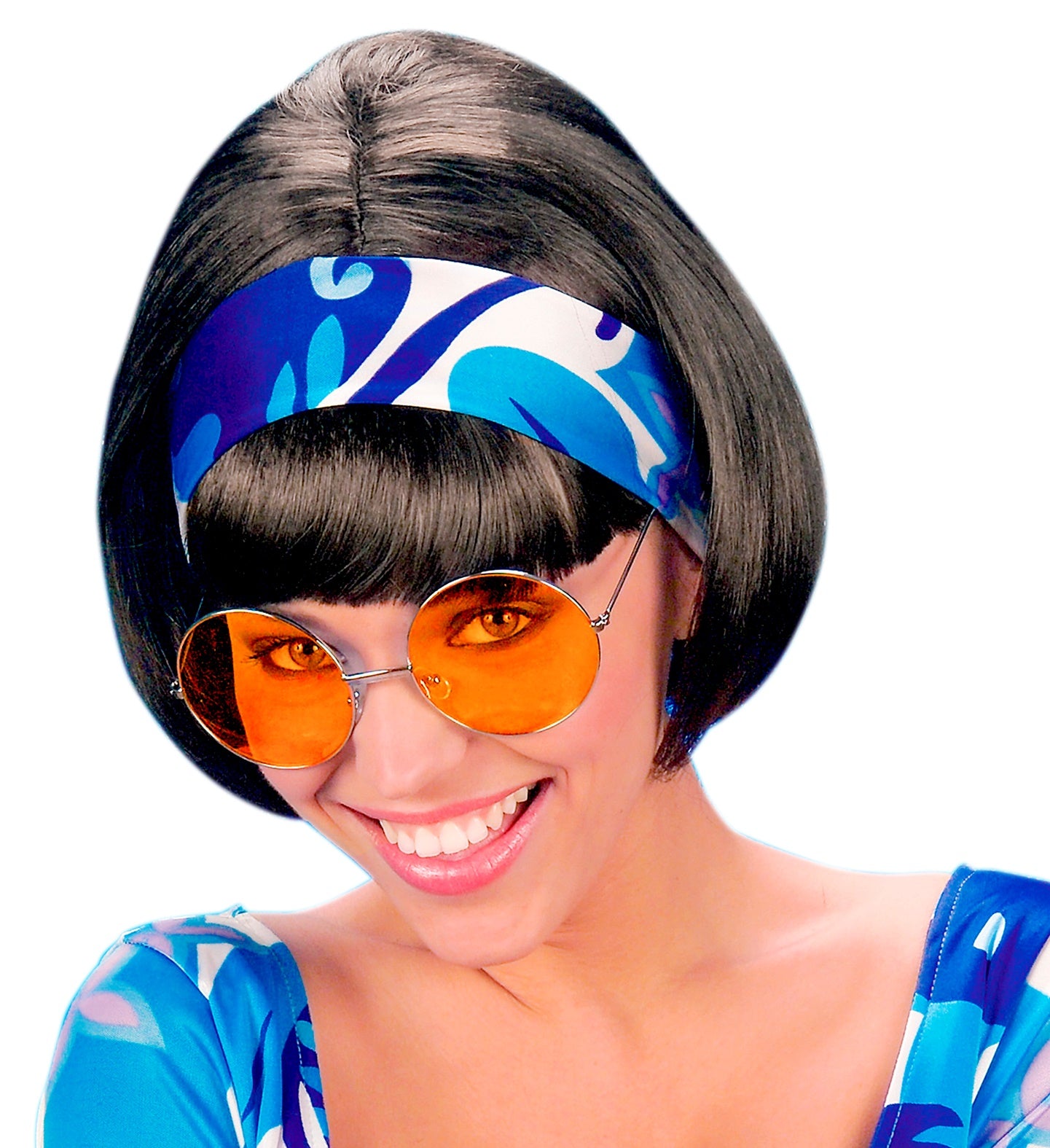 das-kost-mland-accessoires-hippie-partybrille-xl-rund-orange-nickel image 4